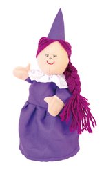 Jouets - Activités Manuelles et Marionnettes  - Lot de 4 marionnettes -   Chevalier, Princesse, Dragon, Reine