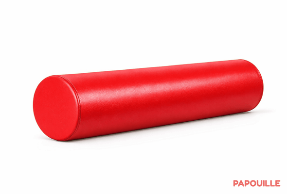 Motricité - Module de Motricité Bébé - Petit module cylindre court en mousse pvc diam. 15 cm x l. 60 cm rouge