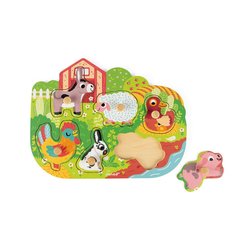 Jeux - Jeux Éducatifs et Puzzle - Puzzle la ferme joyeuse 6 pièces