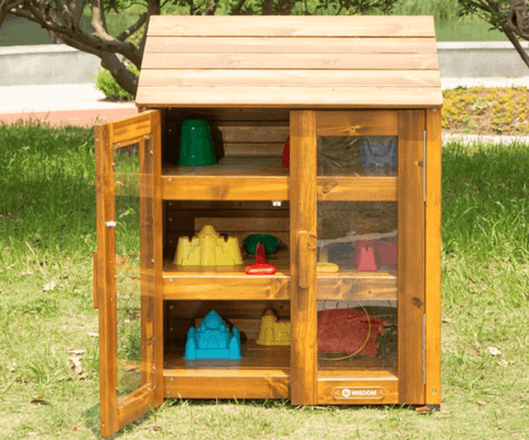 Mobilier - Mobilier extérieur - Armoire d'extérieur avec portes transparentes 