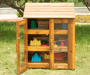 Mobilier - Mobilier extérieur - Armoire d'extérieur avec portes transparentes 