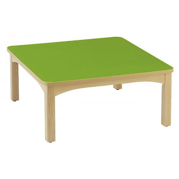 Table en bois 80 x 80 t4 h.64cm vert