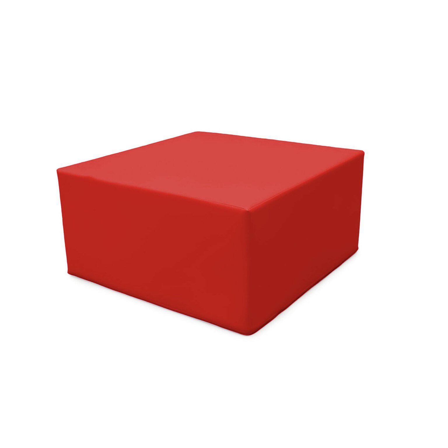 Module bloc carre en mousse pvc h.23cm rouge