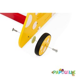 Jeux - Porteurs, Draisiennes, Marcheurs - Chariot multi-activités chat en bois enfant (janod)