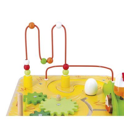 Jouets - Jouets à Empiler ou à Encastrer - Table d'Activités Ferme en bois