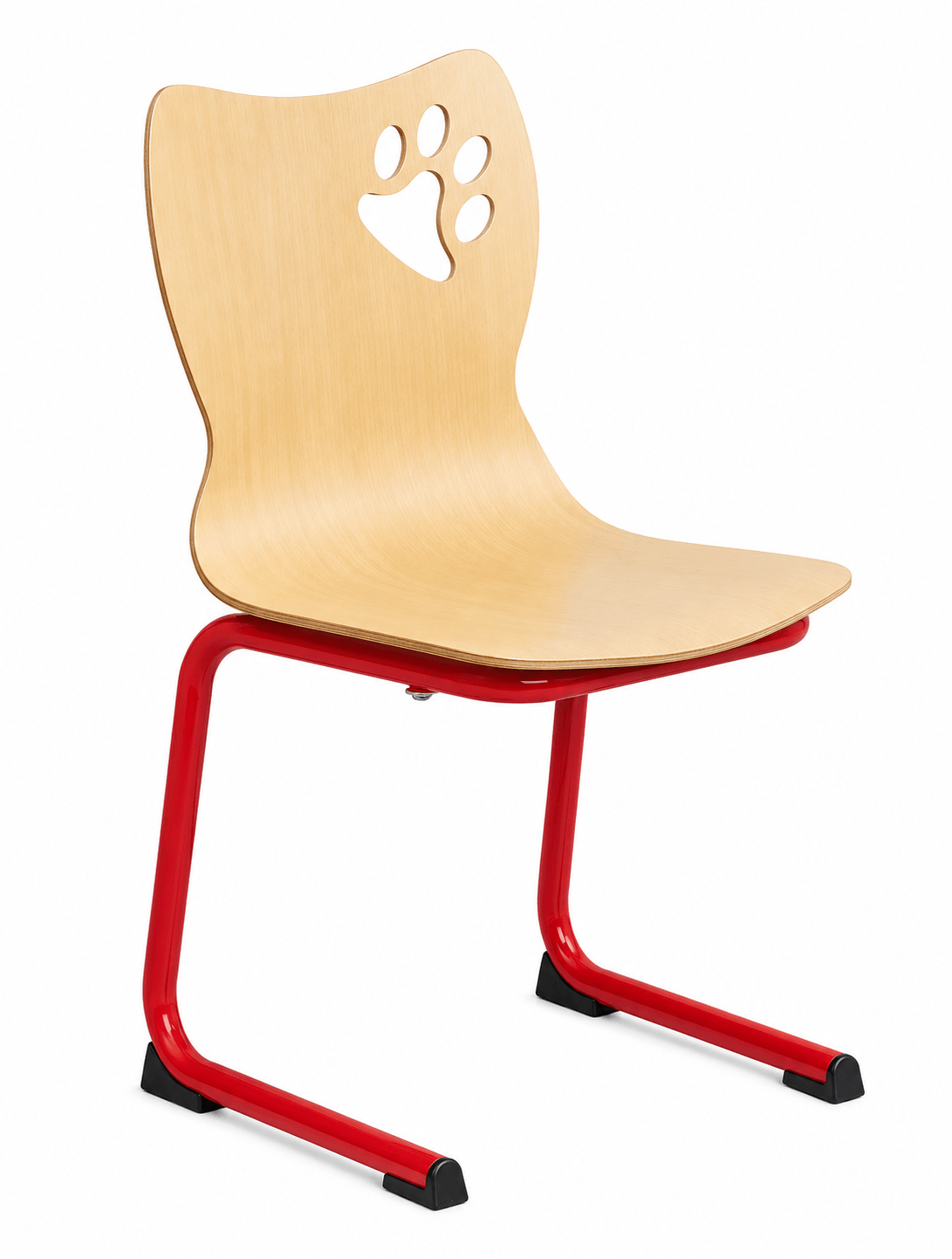 Chaise Alaska 2 pieds H31 cm - T2 - Rouge