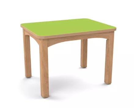 Table en bois pour crèche 64 x 50 cm T2 - Vert
