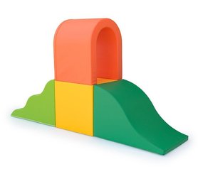 Motricité - Parcours de Motricité Maternelle - Parcours de motricité avec un pont - 6 modules - H 135 cm