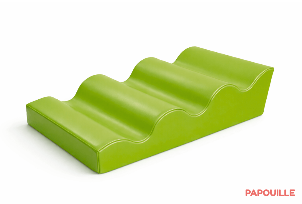 Module 4 vagues douce en mousse pvc h.30cm 90 x 60 vert