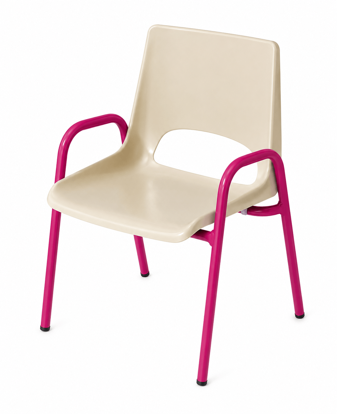 Chaise de maternelle avec accoudoirs H31 cm - T2 - Fuchsia