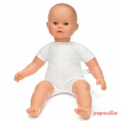 Jouets - Poupons, Peluches et Accessoires - Grand poupon bébé 50 cm Caucasien 