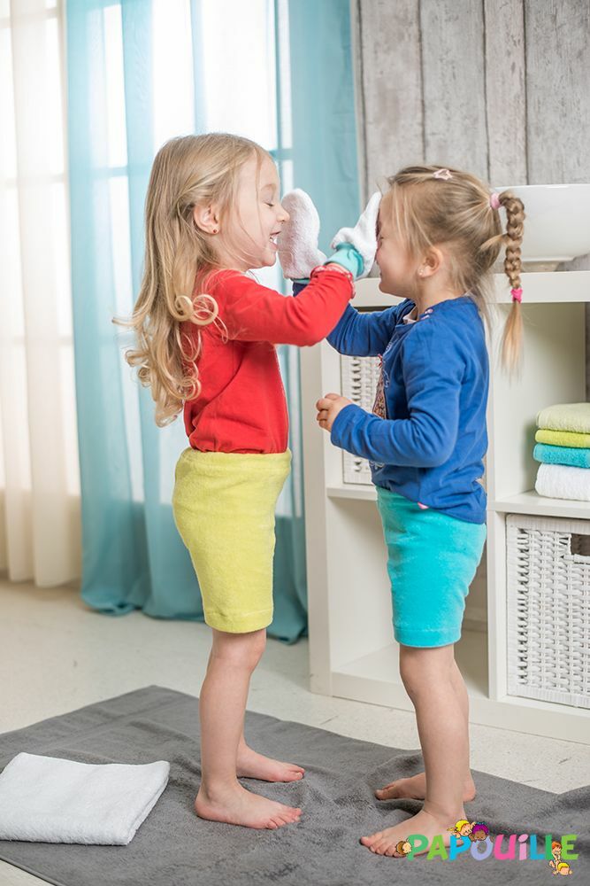 Gant de toilette enfant eponge avec poignet Top crèches