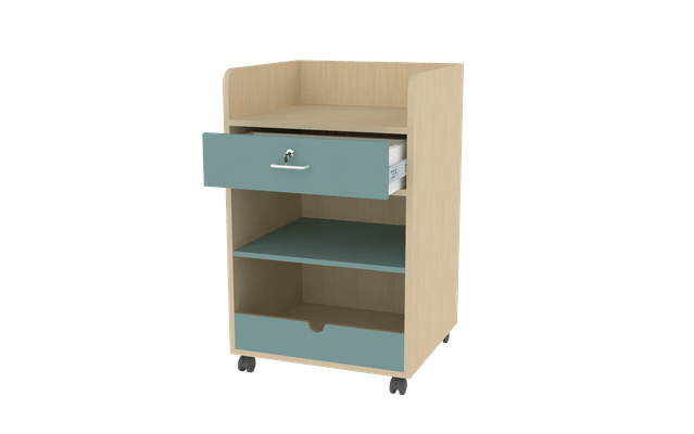 Mobilier - Meuble de rangement scolaire - Meuble d'accueil - Bleu