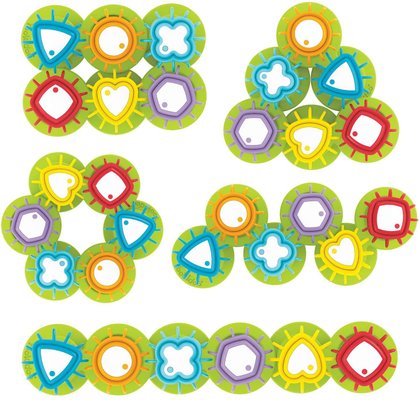 Jouets - Jouets à Empiler ou à Encastrer - Jeu de formes et engrenages - jouet bébé educatif - jeu formes et empilage