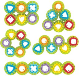 Jouets - Jouets à Empiler ou à Encastrer - Jeu de formes et engrenages - jouet bébé educatif - jeu formes et empilage