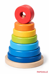 Jouets - Jouets à Empiler ou à Encastrer - Tour à empiler - 14 éléments 