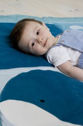 Jouets - Tapis et Jeux d'Éveil, Portiques d'Activité - Tapis d'éveil réversible 1 x 1 m pour deux ambiances différentes