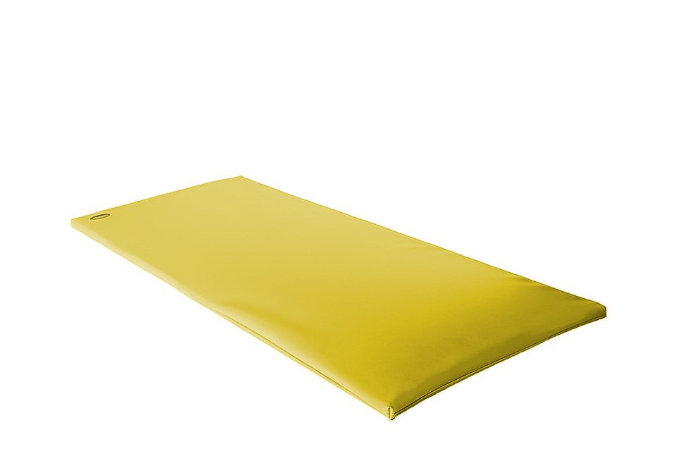 Tapis de gymnastique en mousse pvc 200x50x2cm Jaune