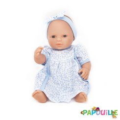 Jouets - Poupons, Peluches et Accessoires - Poupée corps dur sans cheveux 30cm européenne robe bleu