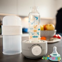 Repas - Chauffe biberon et stérilisation - Baby milk second grey : chauffe biberon vapeur
