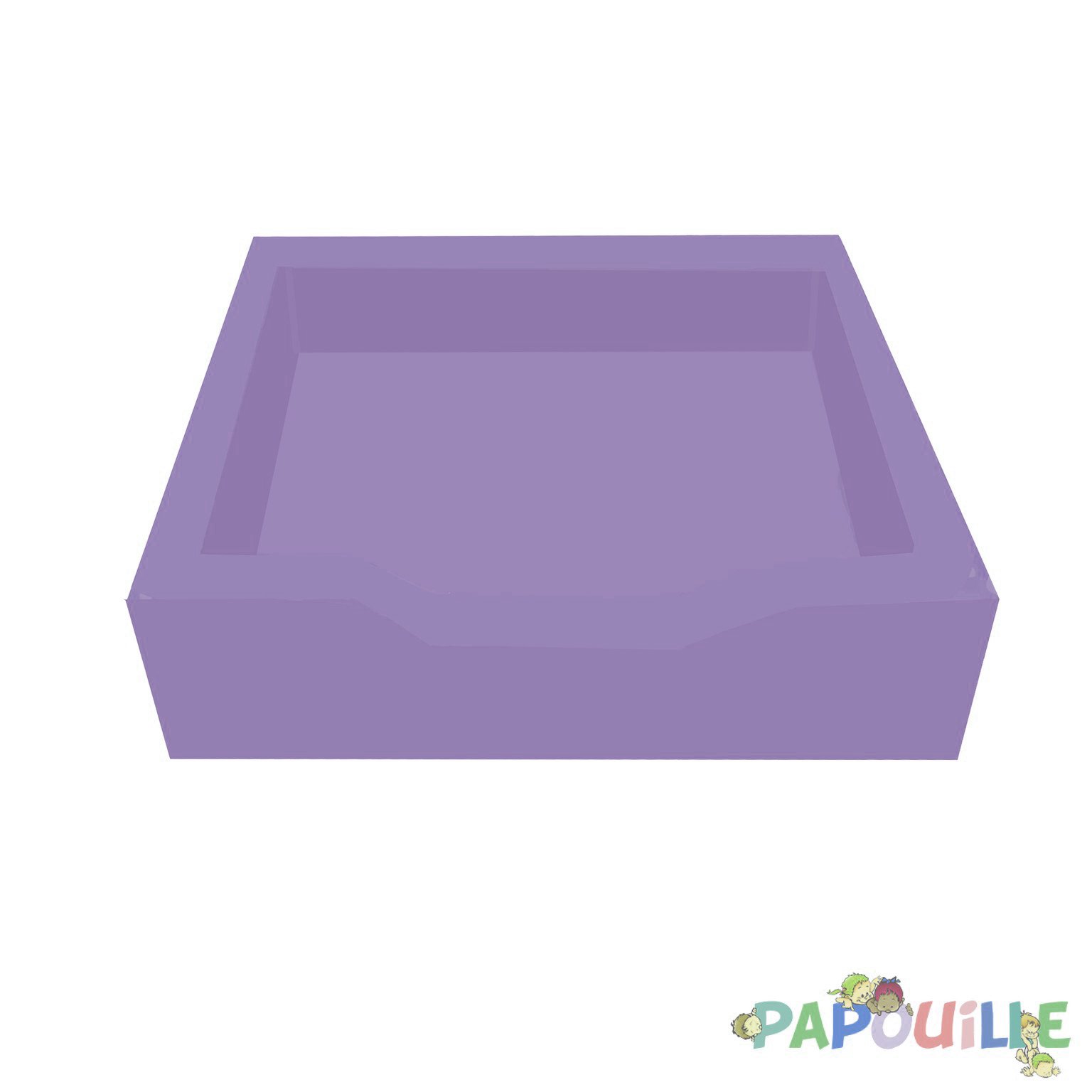 Bac en mousse pvc pour piscine a balle parme