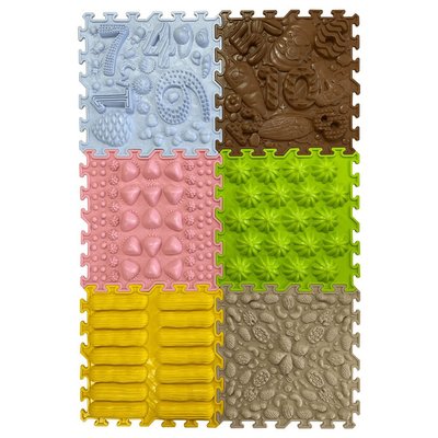 Motricité - Eveil Sensoriels et Tactiles - Tapis puzzle sensoriel / tactile sweet