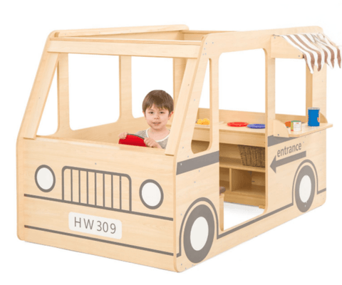 Mobilier - Structure de motricité / activité intérieur - Camion de jeu en bois