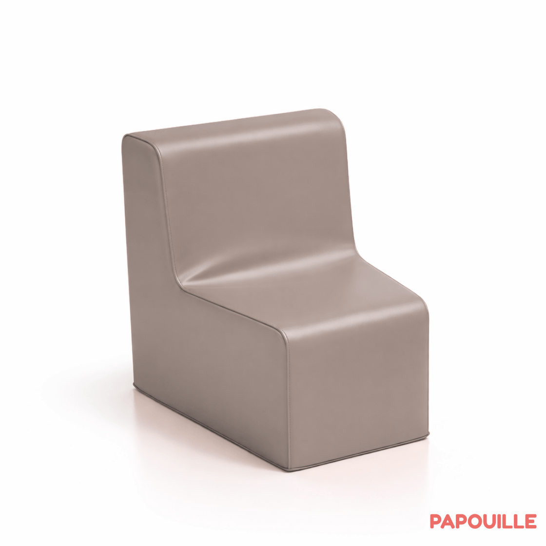 Chauffeuse d'angle 32 cm taupe