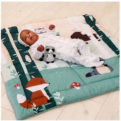 Jouets - Tapis et Jeux d'Éveil, Portiques d'Activité - Tapis de parc réversible - Forêt