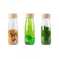 Motricité - Eveil Sensoriels et Tactiles - Pack de 3 bouteilles sensorielles : Float Vert, Spy Ferme et Sound Coccinelles