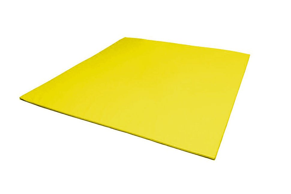 Tapis aire d'évolution en mousse pvc 120x150x2cm jaune