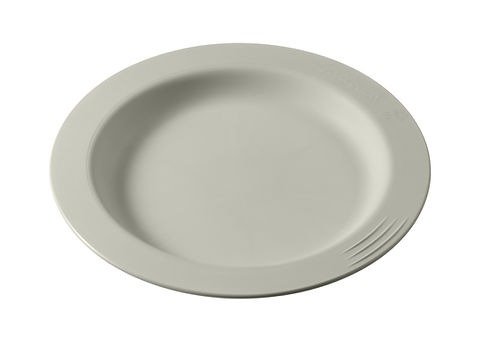 Repas - Assiettes Enfants et à Compartiments - Assiette Matière Végétale ø18 cm Blanc