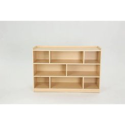 Mobilier - Meuble de rangement scolaire - Étagères à 8 compartiments avec panneau arrière