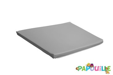 Motricité - Tapis de motricité bébé et enfant - Tapis carré en mousse pvc 100 x 100 x 3cm gris
