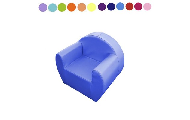 Mobilier - Meuble en mousse et Pouf - Fauteuil enfant pdg club mousse pvc uni 20 cm bleu