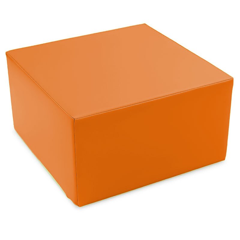 Double bloc carré de motricité 60 x 60 x h 30 cm orange