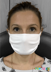 Médical et Prévention - Protection et Sécurité (EPI) - Masque protection visage tissu uns1 réutilisable anti-projections adulte blanc afnor