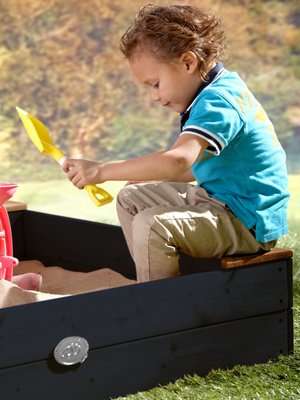 Jeux - Bac à Sable et Accessoires  - Bac à sable en bois avec rangement