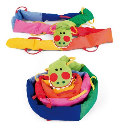 Motricité - Jeux de Motricité Libre - DE // Serpent chenille 16 enfants en balade