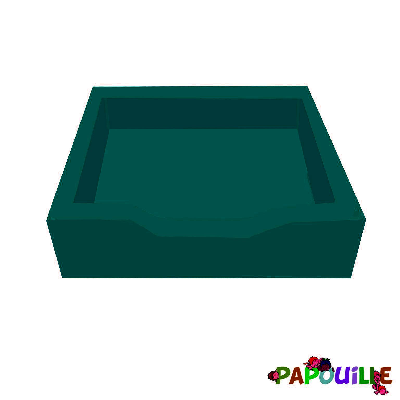 Bac en mousse pvc pour piscine a balle bleu canard