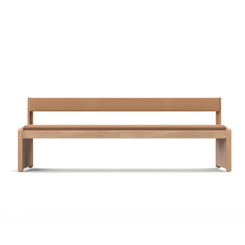 Mobilier - Banc vestiaire & Porte Manteaux - Banc en bois avec dossier naturel wkc