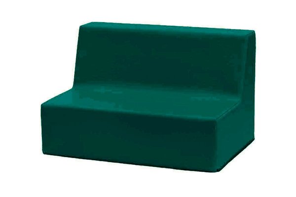 Mobilier - Meuble en mousse et Pouf - Banquette enfant 2 à 3 places en mousse pvc h. 25cm bleu canard
