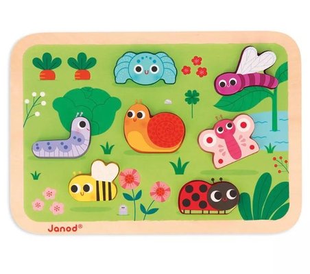 Jeux - Jeux Éducatifs et Puzzle - Puzzle 7 pièces - les insectes du jardin