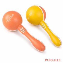 Jouets - Jouets Musicaux - Lot de 2 maracas - Tiger Tribe