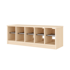 Mobilier - Meuble de rangement scolaire - Banc vestiaire 10 casiers 100x33x35cm - Pomi