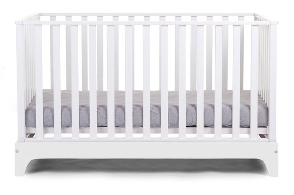 Couchage - Lit Crèche en Bois bébé, enfant - DE // Lit bébé évolutif 70 x 140 cm Blanc