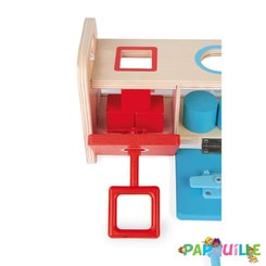 Jouets - Jouets à Empiler ou à Encastrer - Boite à clefs, apprentissage formes et couleurs