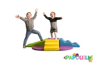 Motricité - Parcours de Motricité Crèche - Kit de modules essentiel tipas avec tapis en mousse pvc