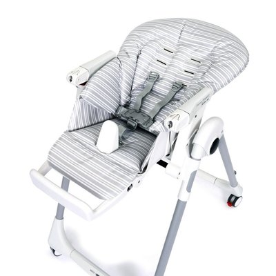Puériculture - Chaise haute bébé et Siège Repas - Chaise haute prima pappa follow me 3 réglable en hauteur / gris