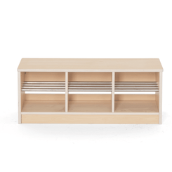 Mobilier - Banc vestiaire & Porte Manteaux - Banc vestiaire 6 casiers 90x33x35cm - Nami